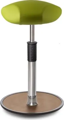 Produktbild von Sitz- Stehhocker Free Tall Triangel skai Kunstleder Hellgrün Chrom /Natur.