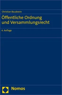 Obrázek produktu pro Öffentliche Ordnung und Versammlungsrecht