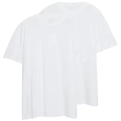 Produktbild von s.Oliver Herren T-Shirt mit Logo-Print navy schwarz weiß | 2 Stück