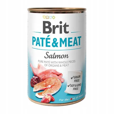 Obrázek produktu pro Brit Pate & Meat Dog Salmon konzerva 400g