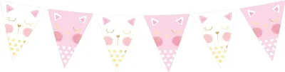 Produktbild von Katzen Party Wimpelkette