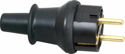 Image de Kopp contact de protection - fiche avec manchon anti-pliage noir