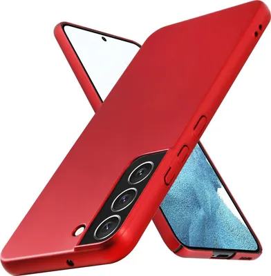 Produktbild von Cadorabo Hülle für Samsung Galaxy S22 PLUS Schutzhülle in Rot Hard Case Handy Hülle Etui