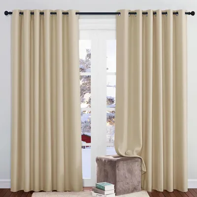 Immagine prodotto di Thermogardine: Tende isolanti termiche, extra larghe, 210 x 200 cm, colore beige, confezione da 2