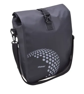 Produktbild von Filmer Gepäckträger-Fahrradtasche wasserdicht Einkaufstasche Gepäckträgertasche, Farbe:schwarz
