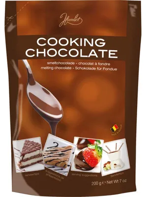 Zdjęcie produktu dla Czekolada kuchenna Hamlet 200g – wysokiej jakości gorzka czekolada do wypieków