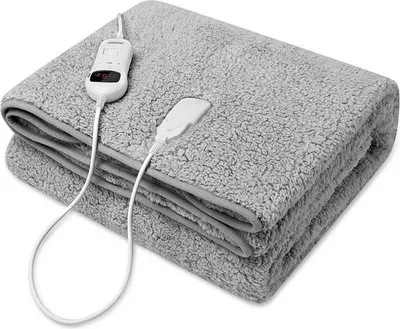 Image de MONZANA® Couverture chauffante 180x130cm 2 places 120W 10 niveaux de chauffage minuteur protection anti-surchauffe surmatelas chauffant électrique