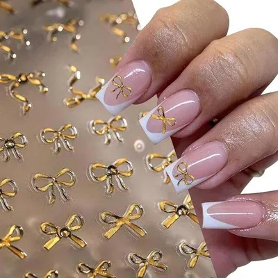 Image de Autocollants pour ongles glamour dorés