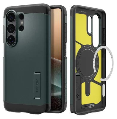 Obrázok produktu pre Spigen Tough Armor (Magfit), Ochranný obal, Samsung, Galaxy S26 Ultra, 17,5 cm (6.9"), Tmavo zelená