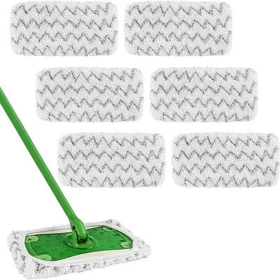 Immagine prodotto di INF Copertura in tessuto di ricambio per Swiffer Mop, confezione da 6 S