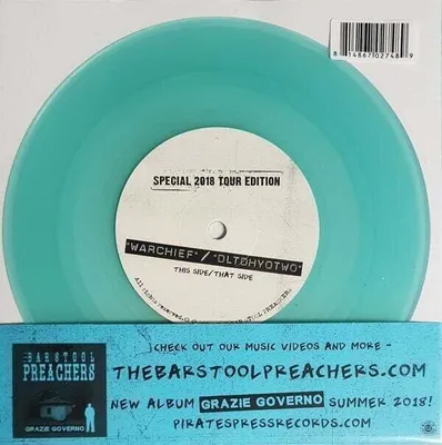 Obrázek produktu pro The Barstool Preachers - Warchief (Blue Coloured) (7" Vinyl)