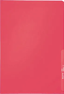 Image de 100 LEITZ Sichthüllen rot genarbt