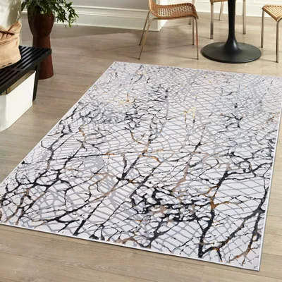 Zdjęcie produktu dla Dywan 200 x 300 cm beżowo-kremowy ze złotem / MZ39B Abstract