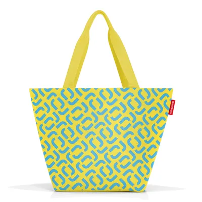 Produktbild von reisenthel shopper M, Tasche, Einkaufstasche, Tragetasche, Polyestergewebe, Signature Lemon, 15 L, ZS2030