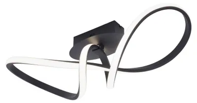 Immagine prodotto di Plafoniera LED nera, dimmerabile, L 61 cm