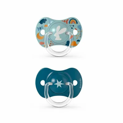 Image de Suavinex Sucette Physiologique en Silicone 2-Pack +18 Mois