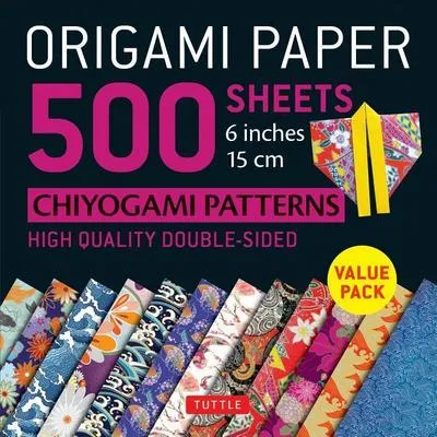 Produktbild von Origami Paper 500 Sheets Chiyogami Desig – Lingua: Inglese