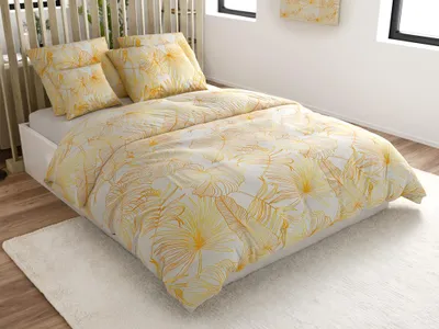 Obrázek produktu pro Povlečení z mikrovlákna PALMERA krémové Rozměr povlečení: 70 x 80 cm | 140 x 200 cm