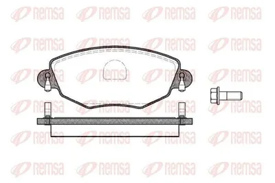Produktbild von REMSA Bremsbeläge Satz Vorne Bremsklötze für FORD MONDEO III Kombi (BWY) 0776.00