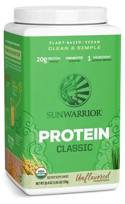 Immagine prodotto di Sunwarrior, proteine in polvere di riso integrale biologico, senza aromi