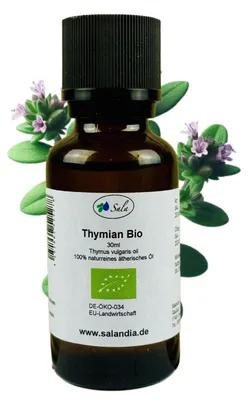 Immagine prodotto di Olio essenziale biologico di timo, 30 ml, per aromaterapia