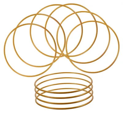 Produktbild von 10stücke Metallringe Für Traumfänger-DIY Eisenringe Zum Basteln Von Kränzen Und Traumfängern Formstabile Rahmen Für Hochzeit Und Partydekoration