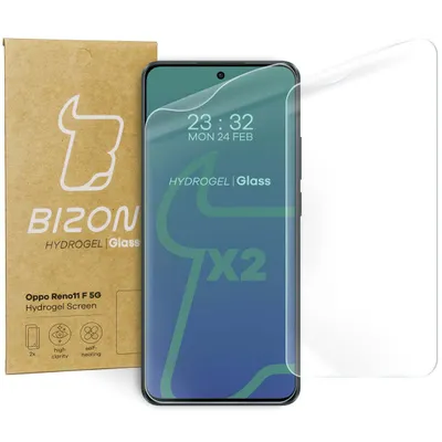 Produktbild von Bizon Glas Hydrogel Front Oppo Reno11 F 5G [2 PACK]
