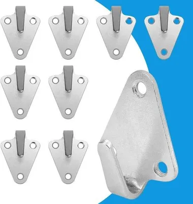 Produktbild von 24-stücks-Metalldachhalter-5-3-3-9-cm-Netbefestigungshalter-Anhängernetzhaken-3-Einschraubgänge