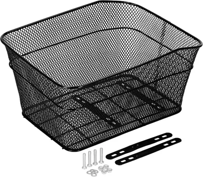 Imagen del producto de Cesta para bicicleta, compatible con portaequipajes, de 30 x 39,5 cm, universal, color