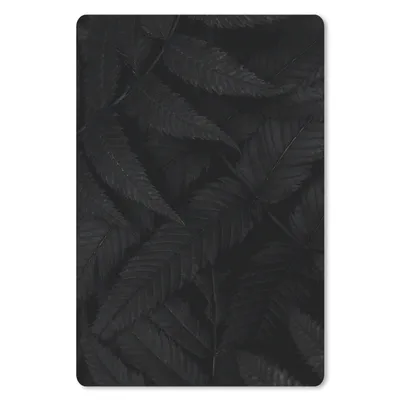 Produktbild von MuchoWow® Mauspad Mousepad Blätter - Schwarz - Weiß - Pflanzen - Botanisch 40x60 cm - Mousepads - Maus Mat - Pad - Mausunterlage - Schreibtisch Accesoire