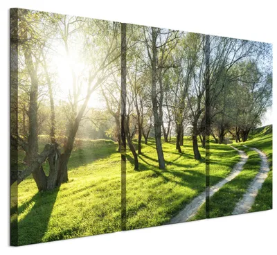 Produktbild von LUMASOUL Wandbilder 3er Set für Wohnzimmer Landschaft 17 120x80 cm3-teiliges Leinwandbild für Schlafzimmer Flur Büro und Küche