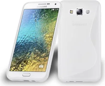 Produktbild von Cadorabo Schutzhülle für Samsung Galaxy E7 Hülle in Transparent Handyhülle Case TPU Silikon Etui