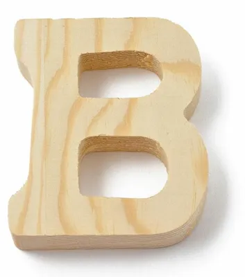 Produktbild von Einzelner Buchstabe B als Dekorationselement oder für Bastelarbeiten, 8 cm Höhe