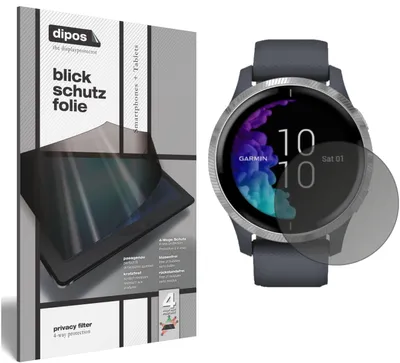 Produktbild von Blickschutzfolie für Garmin Venu (43mm) matt Schutzfolie Folie Display Schutz dipos
