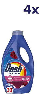 Produktbild von 4x Dash Flüssigwaschmittel – 30 sc 1,35 l – Platinum – Jasmin & Rose de Mai
