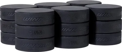 Obrázek produktu pro Hokejový puk Winnwell black official (18 kusů) BOX, černý