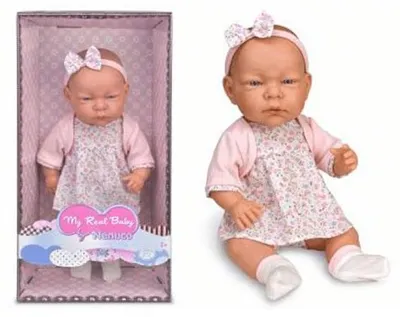 Produktbild von Famosa nenuco my real baby, Babypuppe, die wie ein echtes Baby aussieht – rosa, 42 cm groß