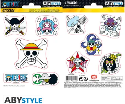 Produktbild von ONE PIECE - Stickers - 16x11cm/ 2 sheets - Straw Hat Skulls