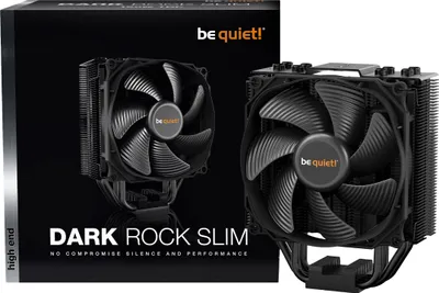 Zdjęcie produktu dla be quiet! Dark Rock Slim, Chlodnica/wentylator, 12 cm, 1500 RPM, Czarny