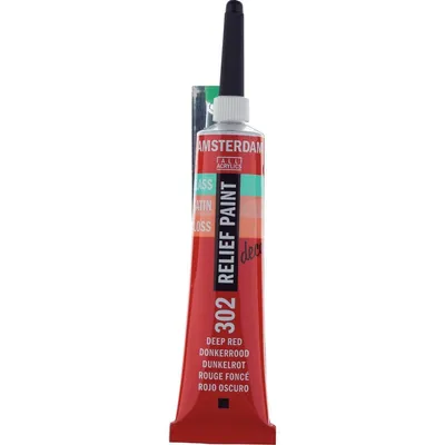 Obrázok produktu pre Amsterdam Relief Farba na sklo Deep Red 20 ml 1 ks