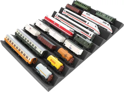 Immagine prodotto di Inserto in schiuma con 9 scomparti per modellini ferroviari in scala H0