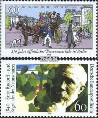 Produktbild von Briefmarken Berlin (West) 1990 Mi 861,862 (kompl.Ausg.) gestempelt Personenverkehr