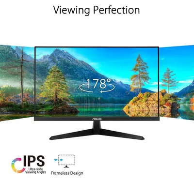 Produktbild von ASUS VY249HGE, 60,5 cm (23.8"), 1920 x 1080 Pixel, Full HD, 1 ms, Schwarz