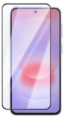 Image de Avizar, film de protection d'écran pour Galaxy A37, adhésif complet en verre trempé incurvé, noir / transparent
