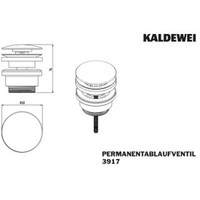 Produktbild von Kaldewei 910700010999 Permanentablaufventil Mod.3917