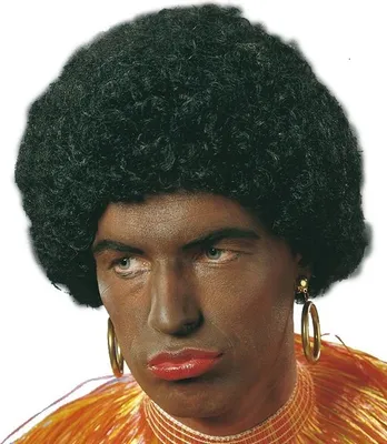 Produktbild von Schwarze Locken Perücke