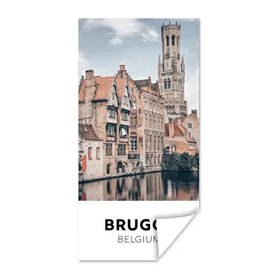 Produktbild von MuchoWow® Poster Belgien - Brügge - Architektur - Wasser 75x150 cm - Dekoration für die Wände