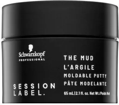 Obrázok produktu pre Schwarzkopf Session Label The Mud, Gél na vlasy, Unisex, 65 ml, 114 g, Fixačný, Nádoba