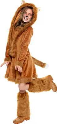 Produktbild von Fuchs Tierkostüm - Karneval Faschingskostüm Kinder Kindergröße: 134-140