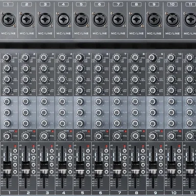 Image de Mixeur 16 canaux - Panneau de mixage - Console de mixage - Mixeur audio - Mixeur de son - Bluetooth et USB